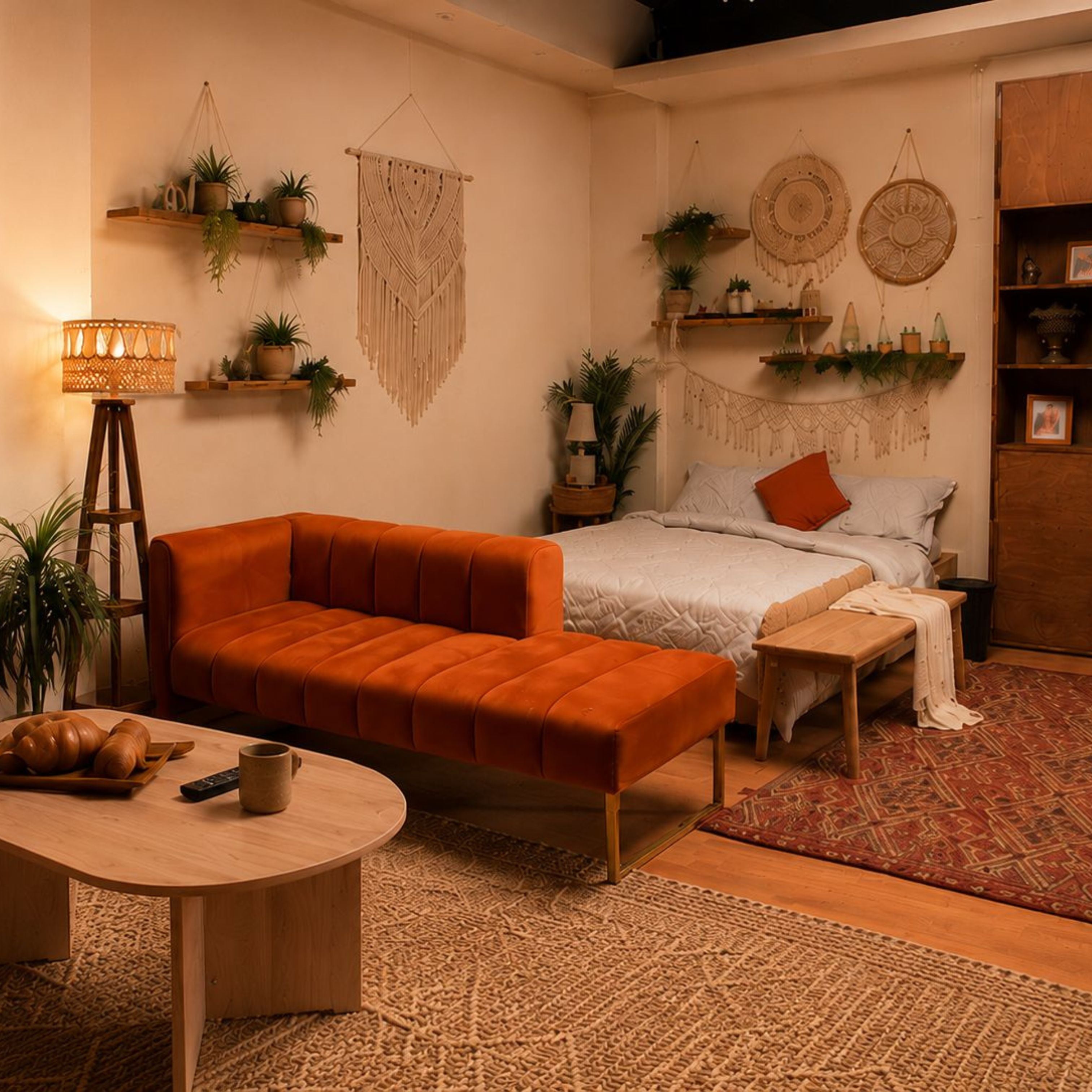 Boho Bedroom & Lifestyle Studio Setup