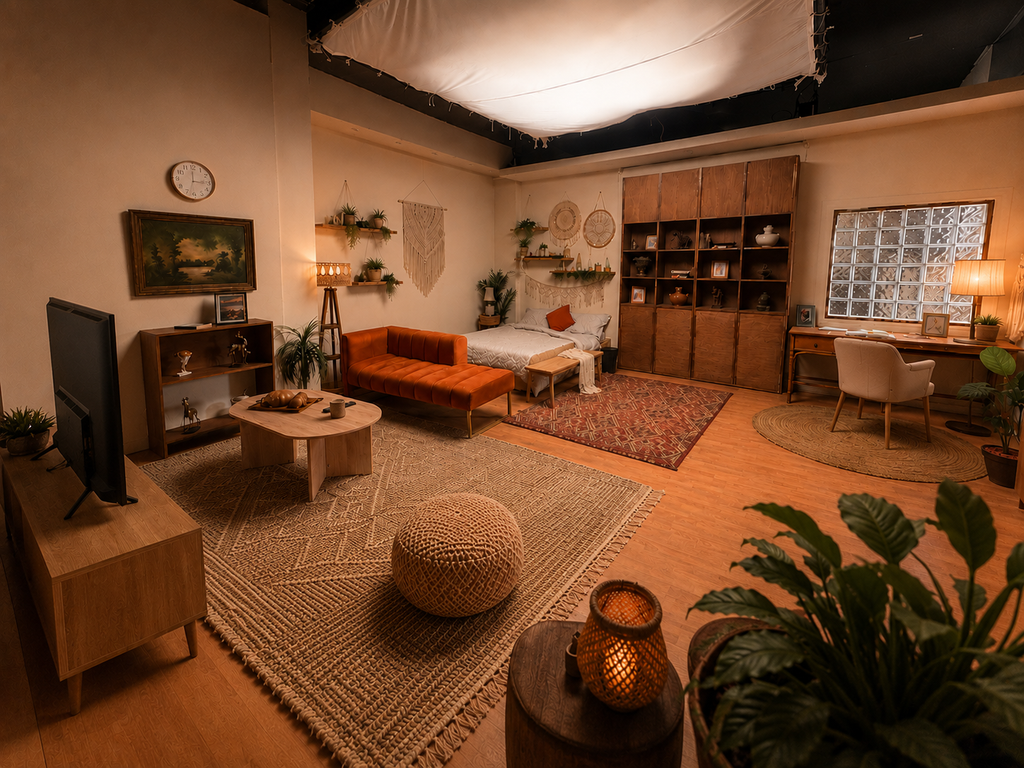 Boho Bedroom & Lifestyle Studio Setup